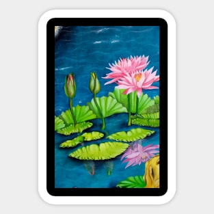 water lilies Sticker